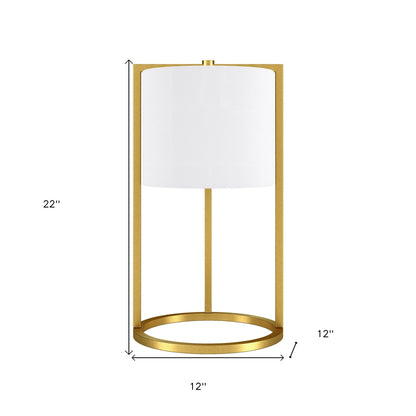 Brass Table Lamp w/ Shade