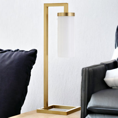 Brass Table Lamp w/ Shade