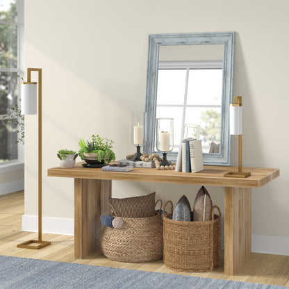Brass Table Lamp w/ Shade