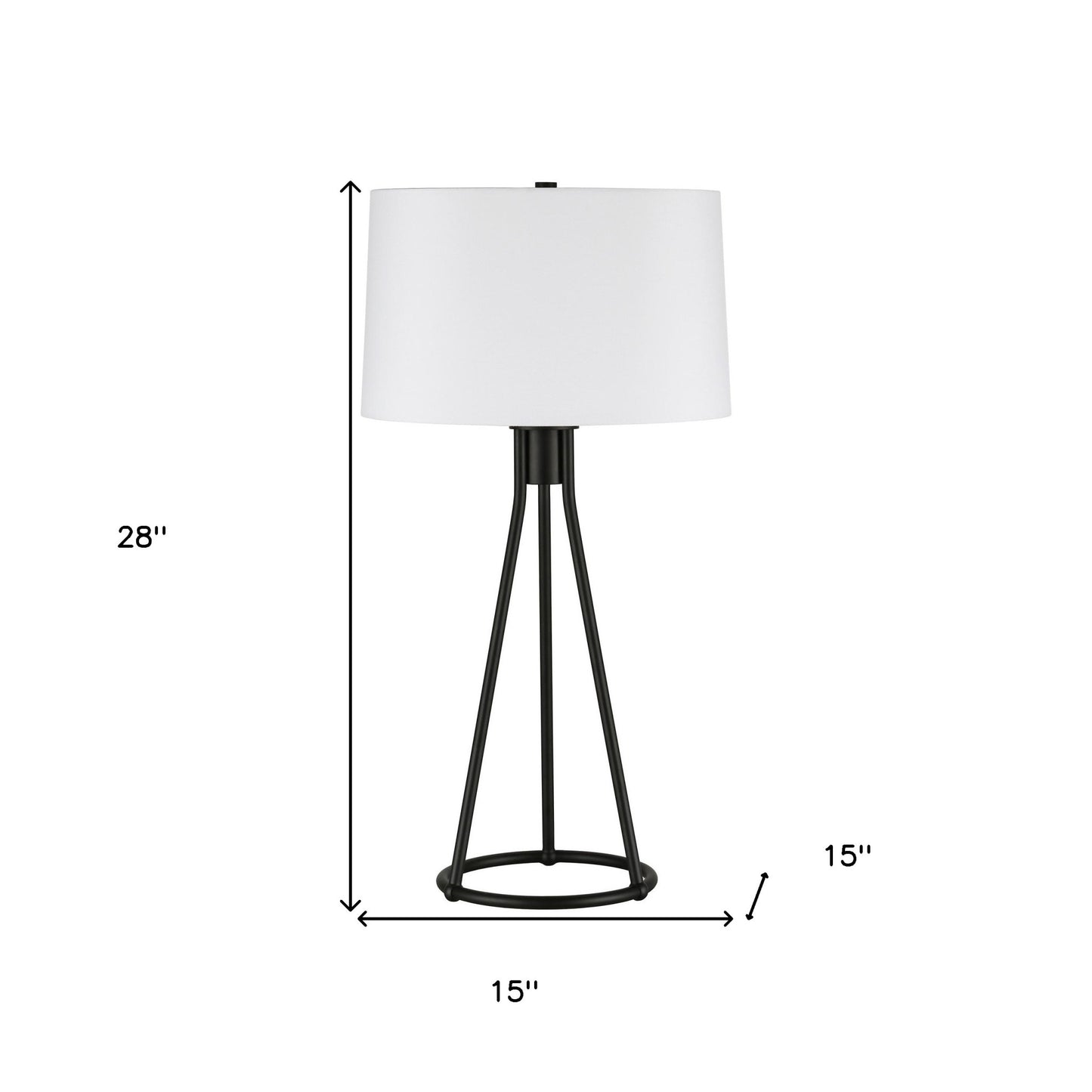 Black Table Lamp w/ Shade