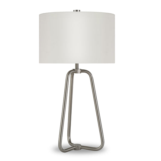 Nickel Table Lamp w/ Shade