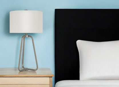 Nickel Table Lamp w/ Shade