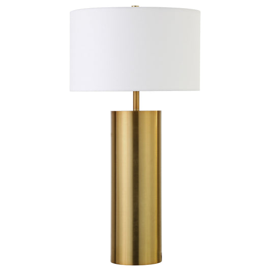 Brass Table Lamp w/ Shade