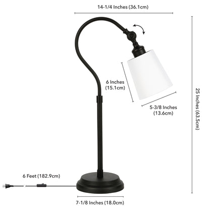 Black Table Lamp w/ Shade