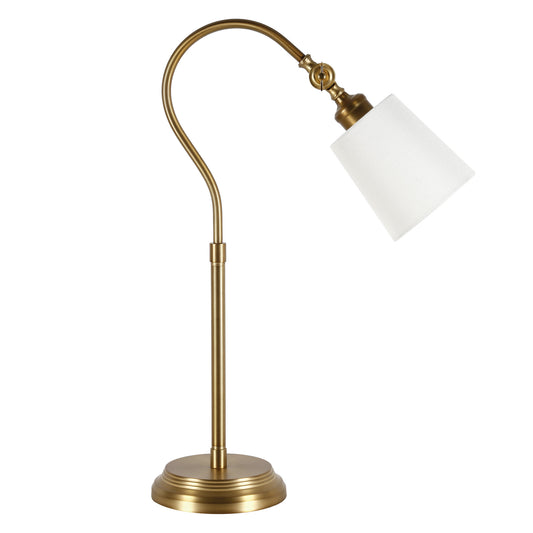 Brass Table Lamp w/ Shade