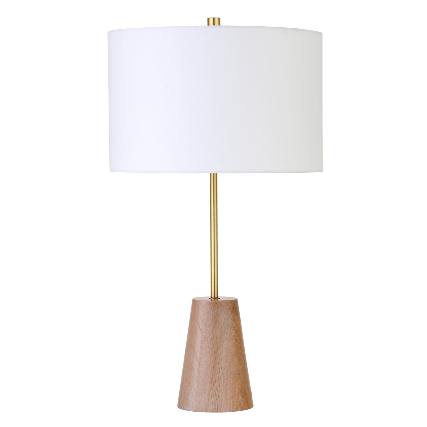 Gold & Brown Table Lamp w/ Shade