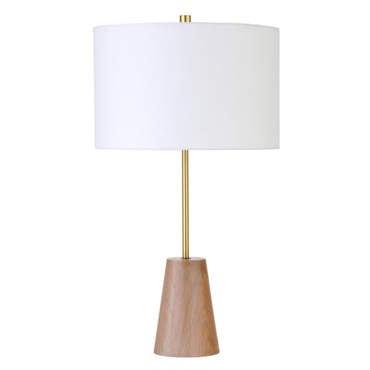 Gold & Brown Table Lamp w/ Shade