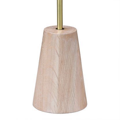 Gold & Brown Table Lamp w/ Shade