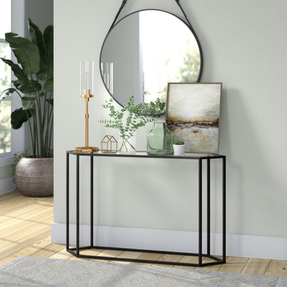Brass Buffet Lamp w/ Clear Shade
