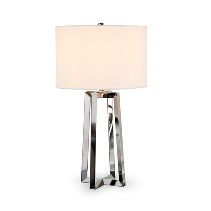 Nickel Table Lamp w/ Shade