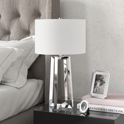 Nickel Table Lamp w/ Shade