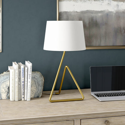 Brass Table Lamp w/ Shade