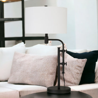Black Adjustable Table Lamp w/ Shade