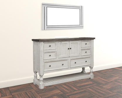Black And Brushed Bronze Dresser