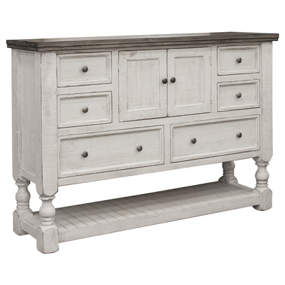 Black And Brushed Bronze Dresser