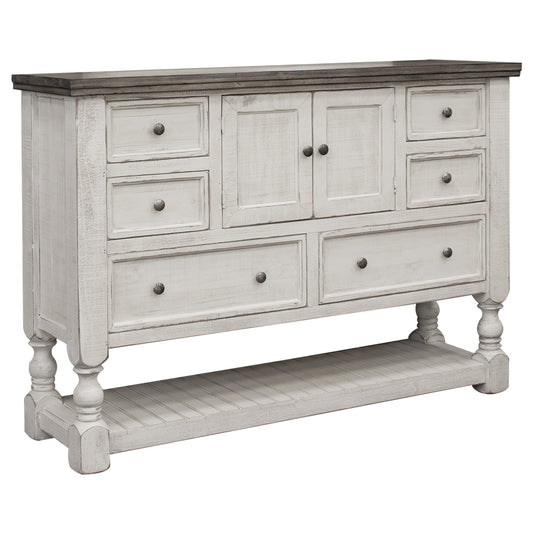 Black And Brushed Bronze Dresser