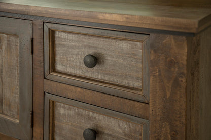 Dark Aged Oak Dresser Or TV Stand