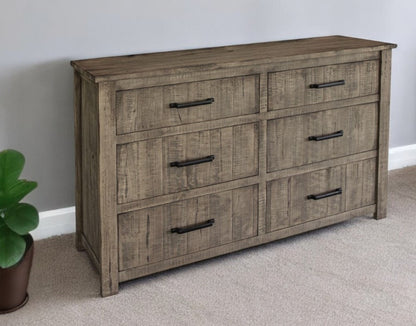 Brown MDF 3-Drawer Dresser