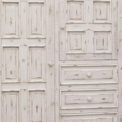 White Solid Wood Three Drawer Gentlemans Chest image 4