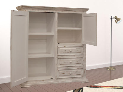 Dark Brown MDF 3-Drawer Dresser