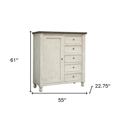 Minimalist White 6 Drawer Dresser