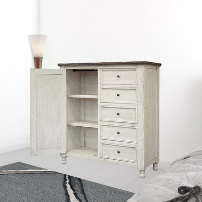Minimalist White 6 Drawer Dresser