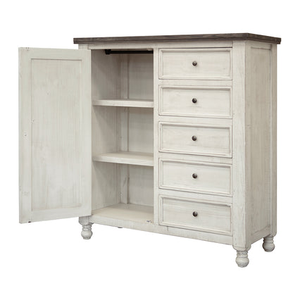 Minimalist White 6 Drawer Dresser