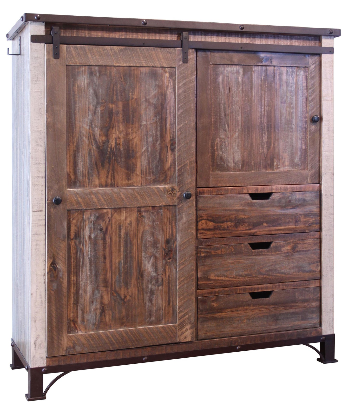 Ebony Lacquer Veneer Mdf And Steel Dresser