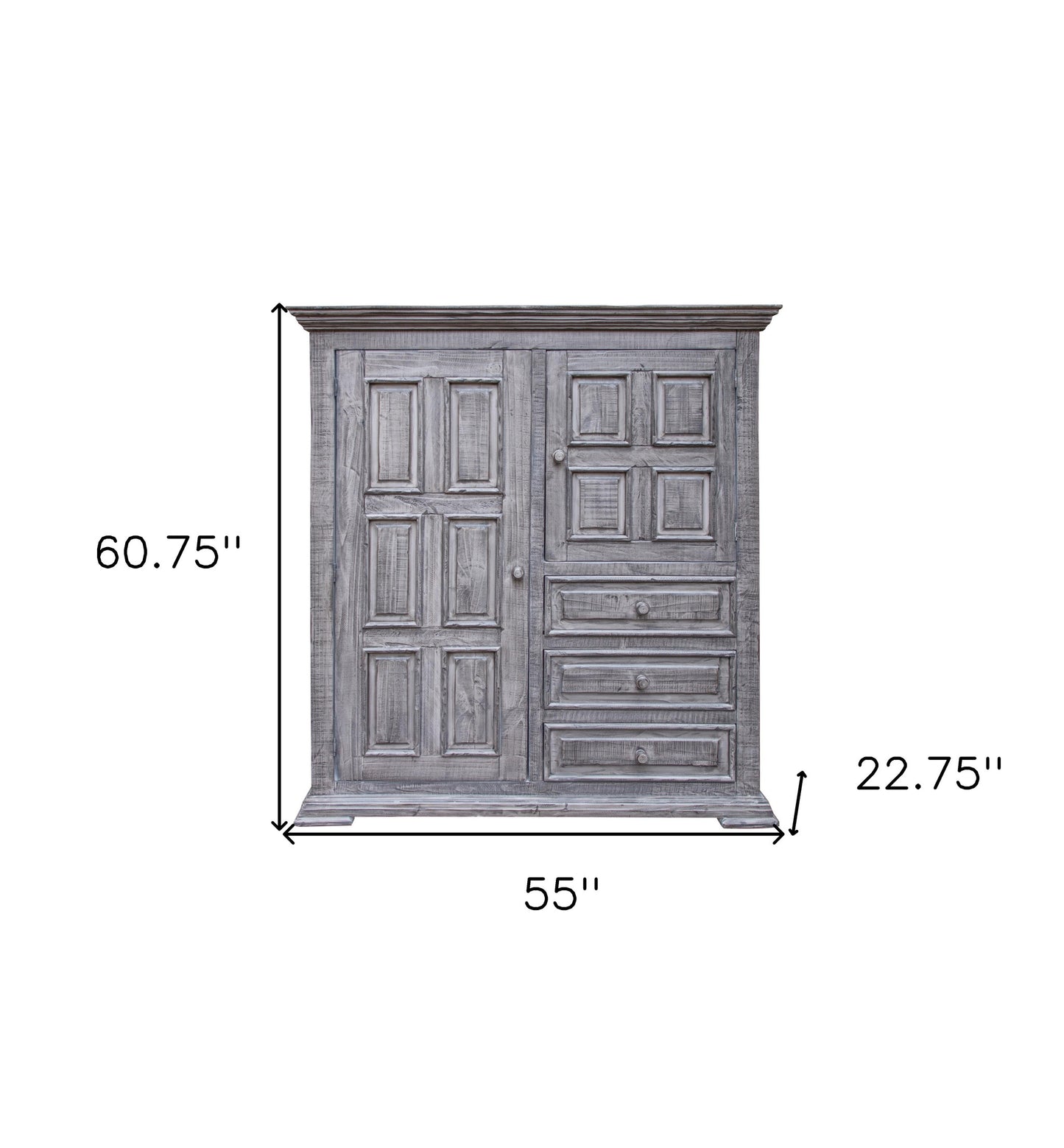 White 6-Drawer Double Dresser