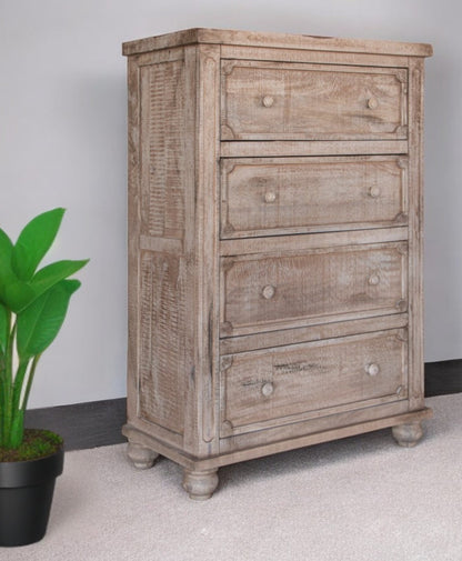 Gray Gradient Lines Chrome 3 Drawer Dresser