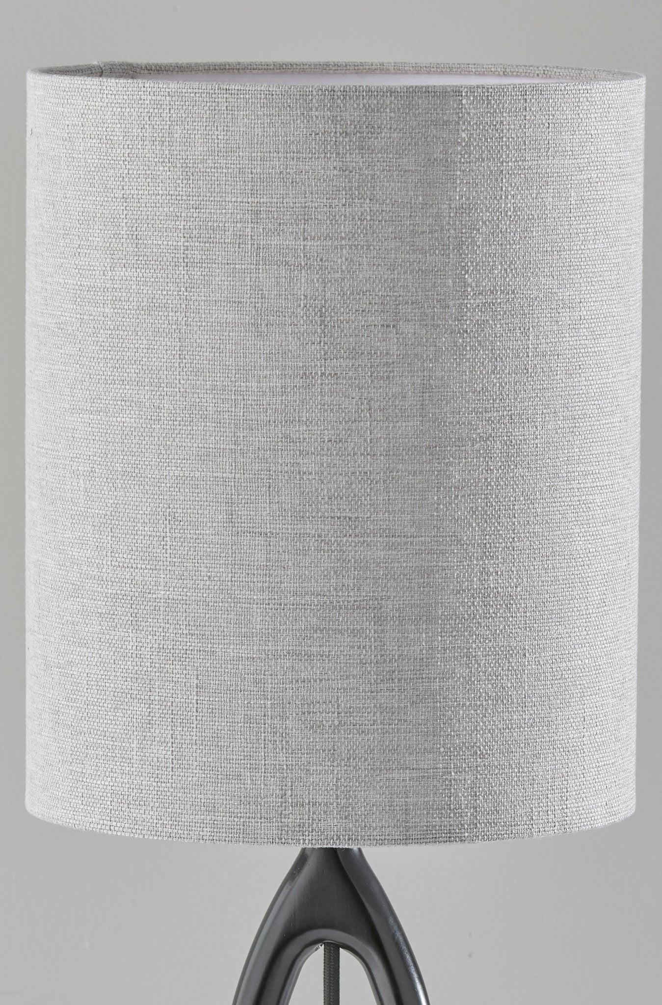 Black Solid Wood Table Lamp w/ Shade