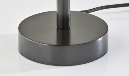 Black Solid Wood Table Lamp w/ Shade