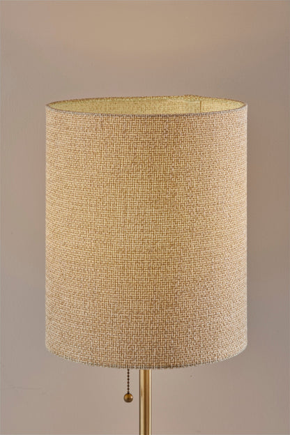 Black & Gold Marble & Table Lamp w/ Shade