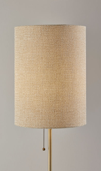 Black & Gold Marble & Table Lamp w/ Shade