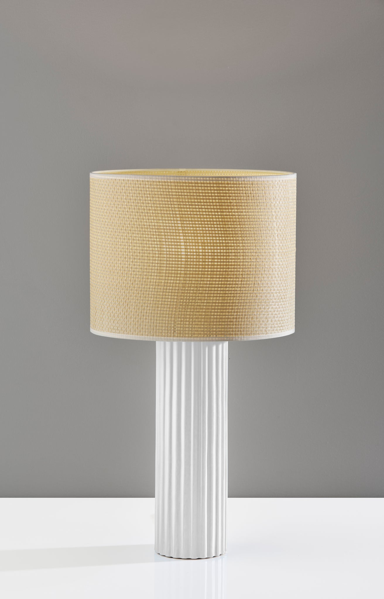 White Table Lamp w/ Shade