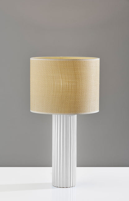 White Table Lamp w/ Shade