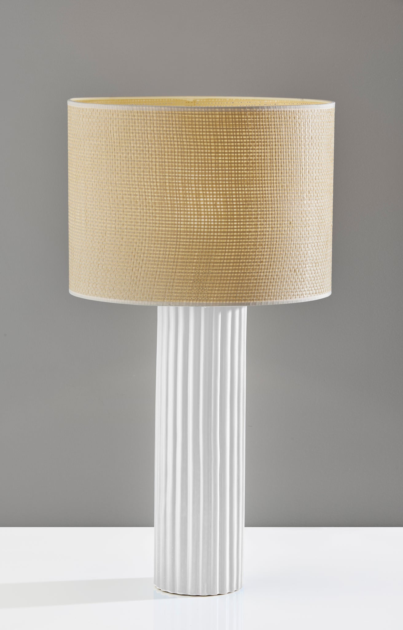White Table Lamp w/ Shade