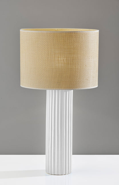 White Table Lamp w/ Shade