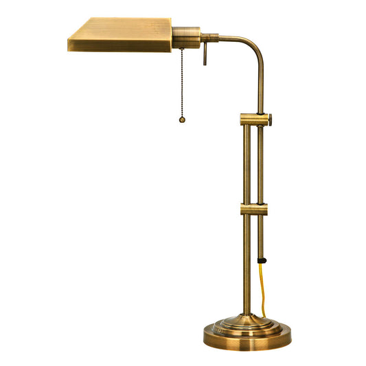 Bronze Adjustable Table Lamp w/ Shade