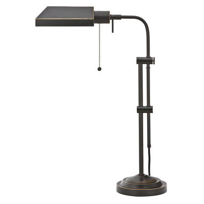 Bronze Adjustable Table Lamp w/ Bronze Shade