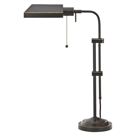 Bronze Adjustable Table Lamp w/ Bronze Shade