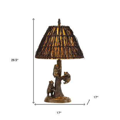 Bronze Table Lamp w/ Shade