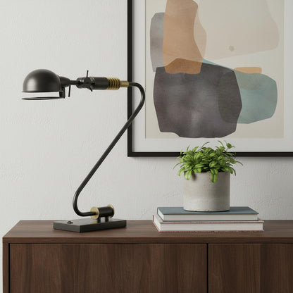 Bronze Desk Table Lamp w/ Shade