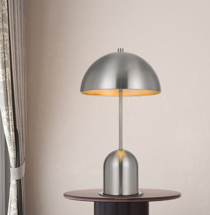 Nickel Desk Table Lamp w/ Shade
