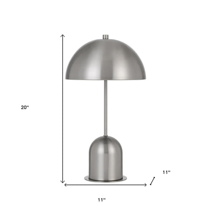 Nickel Desk Table Lamp w/ Shade