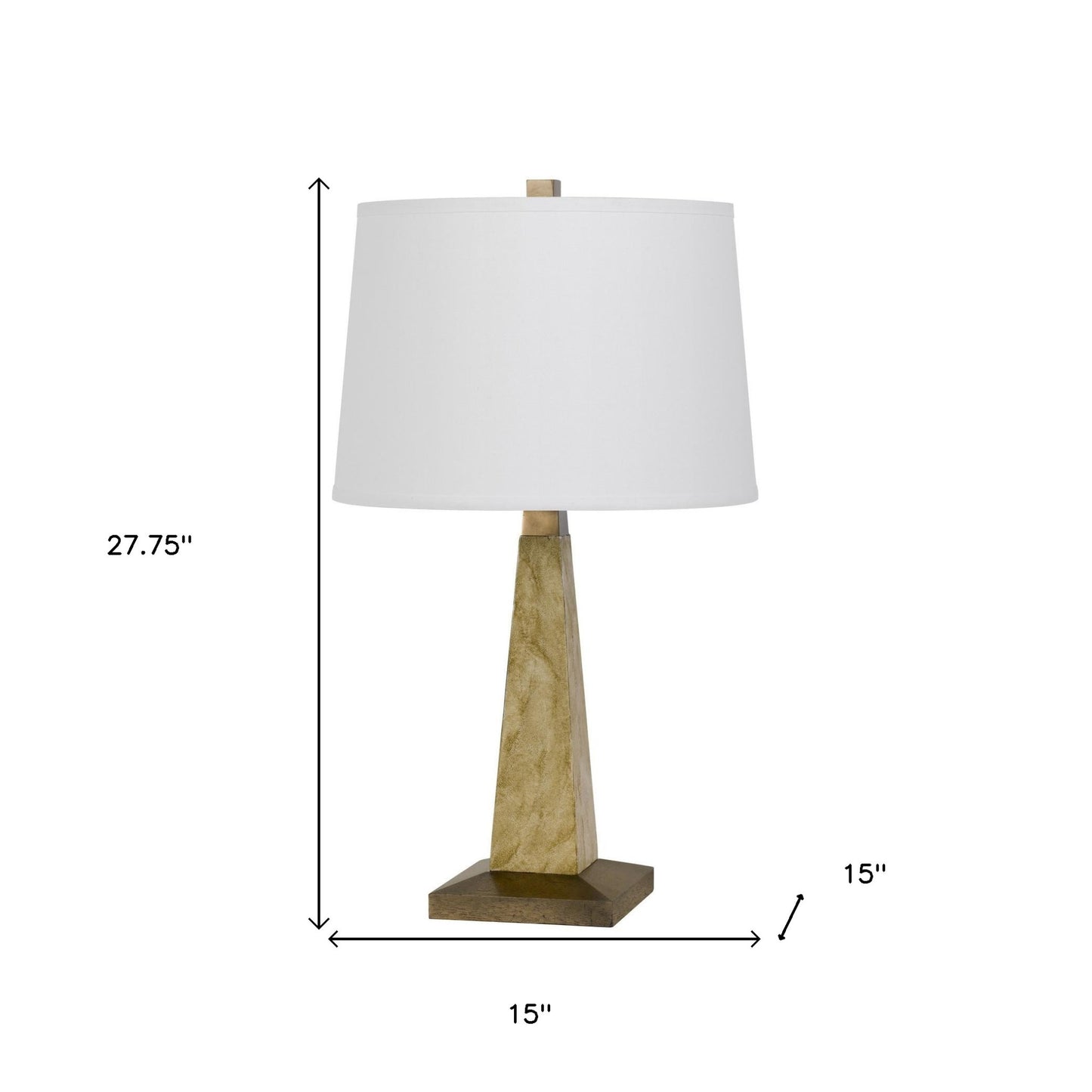 Brown Table Lamp w/ Off Shade