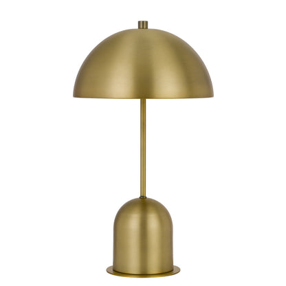 Antiqued Brass Desk Table Lamp w/ Shade