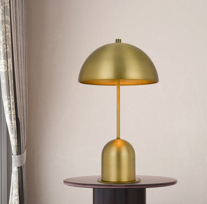 Antiqued Brass Desk Table Lamp w/ Shade