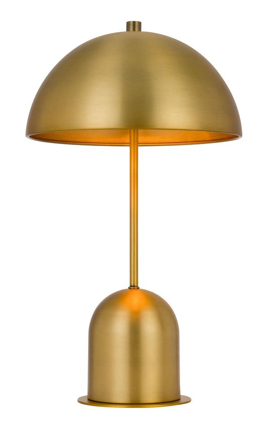 Antiqued Brass Desk Table Lamp w/ Shade