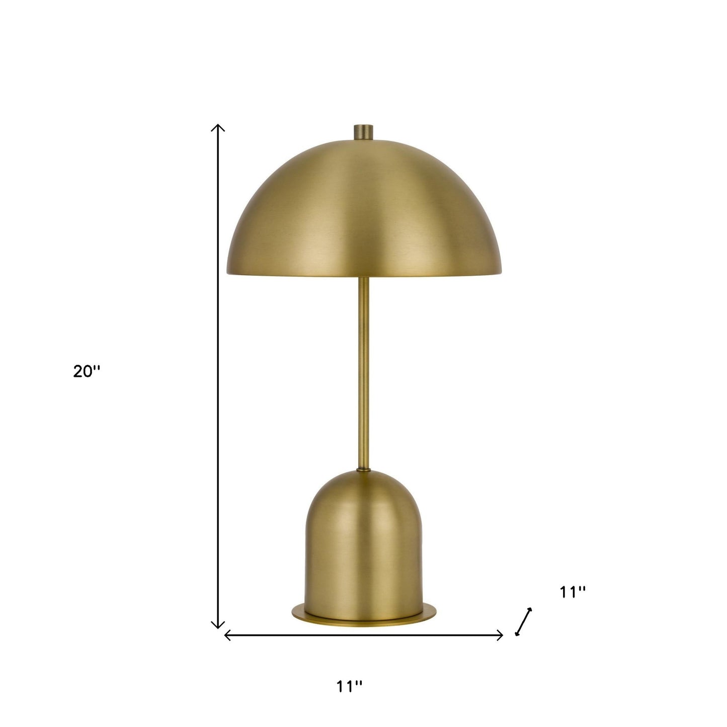 Antiqued Brass Desk Table Lamp w/ Shade